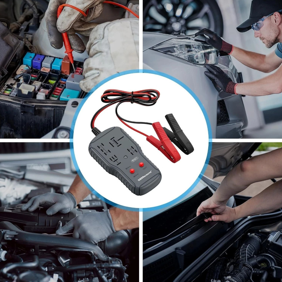 New Automotive Electronic Relay Car Relay Tester Universal 12/24V LED Indicator