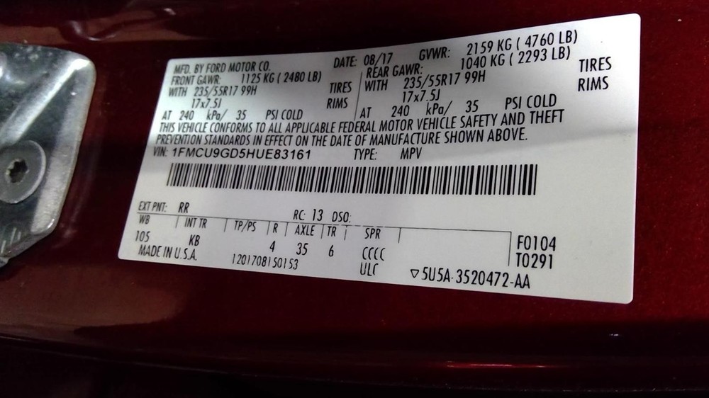 Used A/C Selector Switch fits: 2017 Ford Escape Front automatic temperature cont
