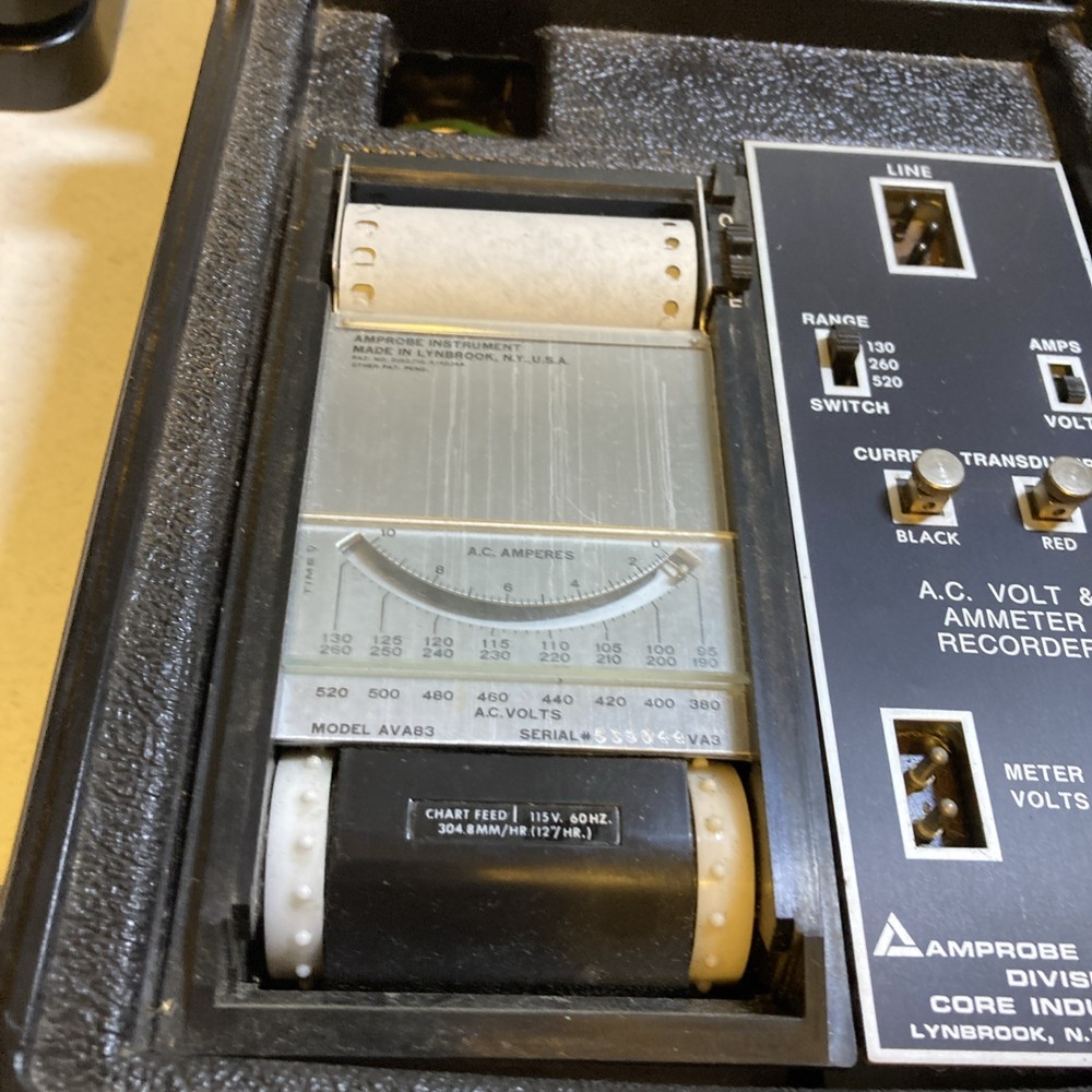 Amprobe Recording Meter With Case AVA83. Cl