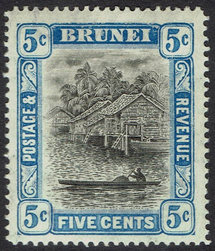 BRUNEI 1907 RIVER VIEW 5C