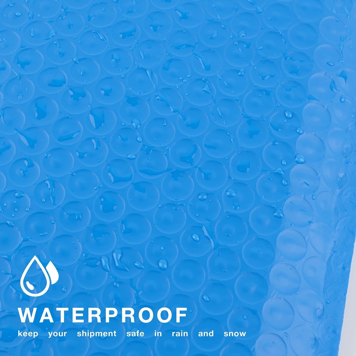 1000 #0 Blue Poly Bubble Padded Envelopes Self-Sealing Mailers 6X10 (Inner 6x9)