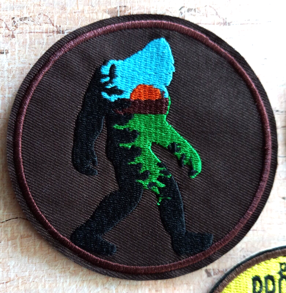 Cryptozoology Please Protect Cryptic Wildlife Bigfoot Embroidered Patch SET