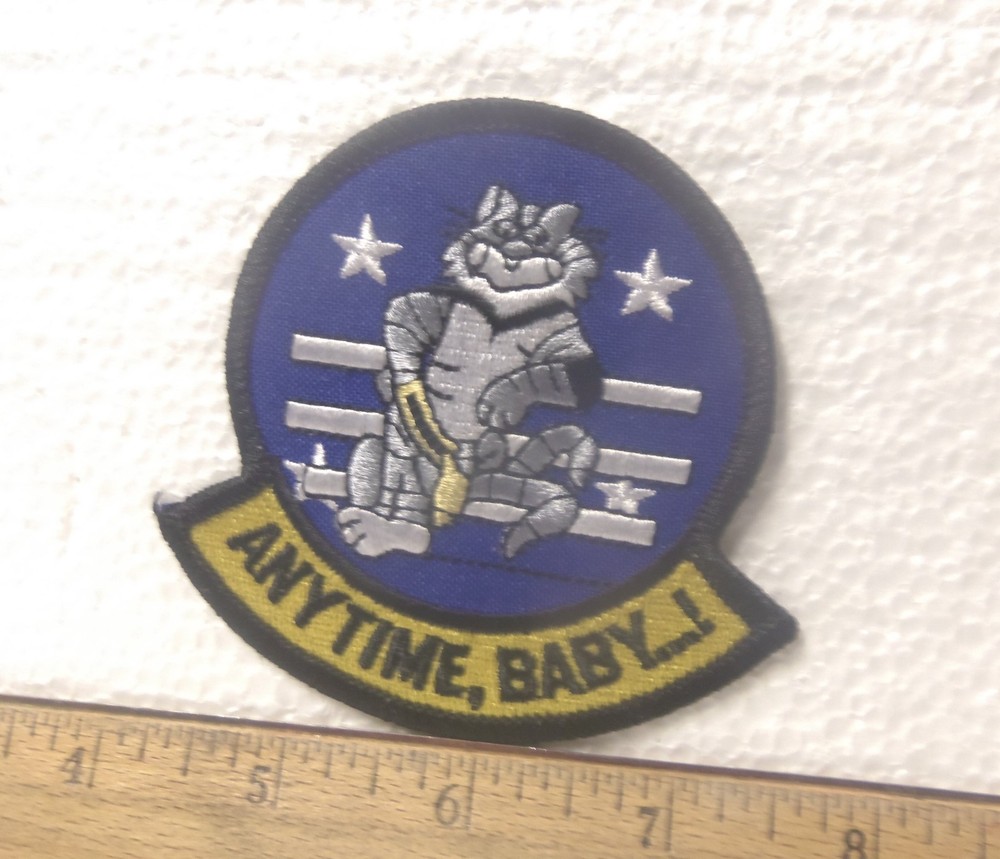 US Navy - Tomcat Anytime, Baby...! Embroidered Patch