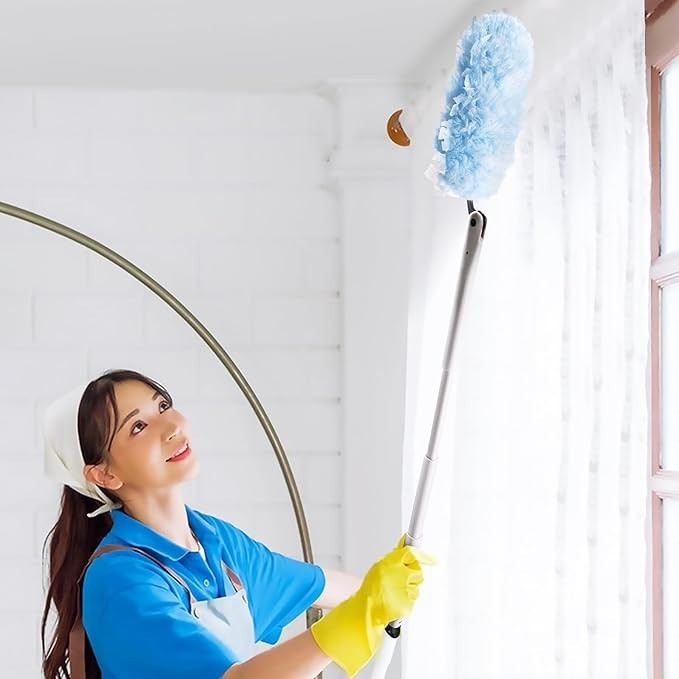 30 Count Heavy Duty Duster Refills with 3 ft Extendable Handle Starter Kit, C...
