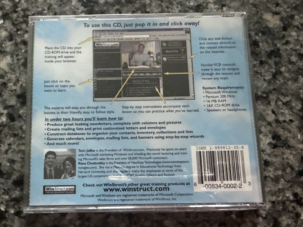 Vintage Microsoft Works Learn! CD ROM Learn Become a Works Expert SEALED