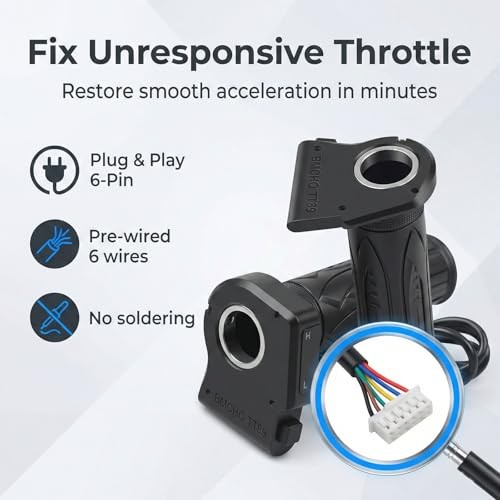 36V EBike Twist Throttle Grip Replacement Compatible with Jetson Bolt Pro,