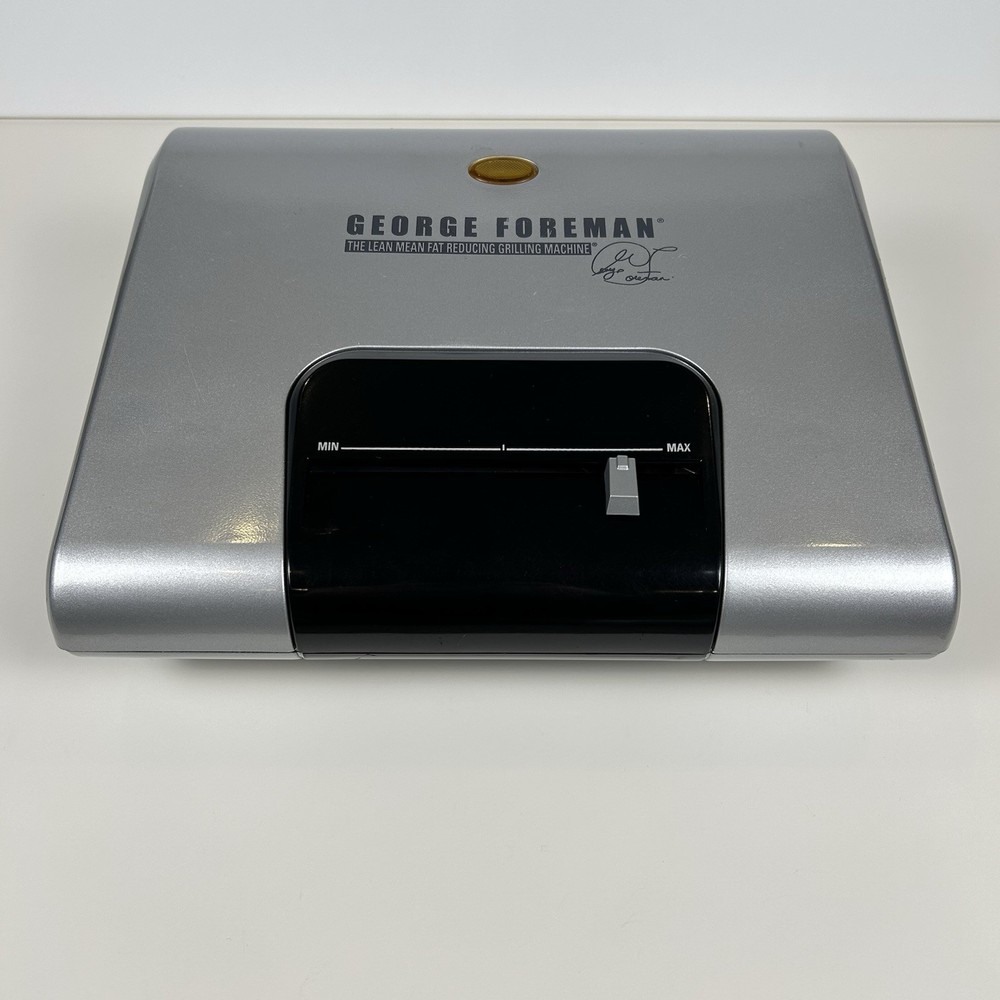 George Foreman Lean Mean Fat Reducing Grilling Machine Silver 2-Serving (TESTED)