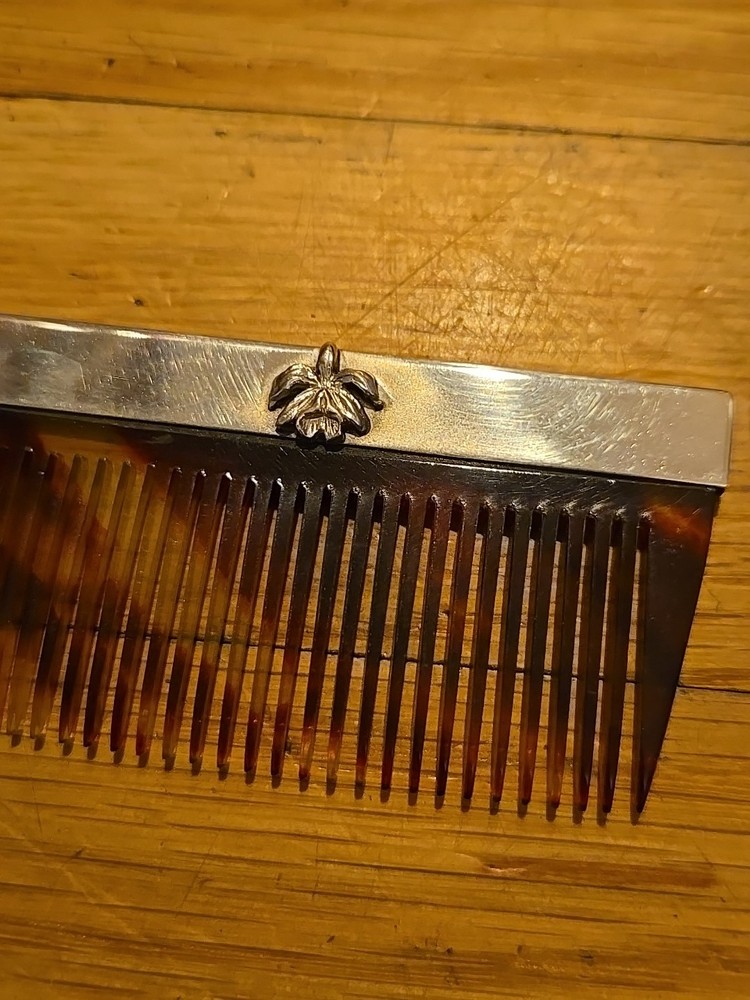 Georg Jensen Sterling Silver Lipstick, Comb, Atomizer, File, Cigarette Case Set