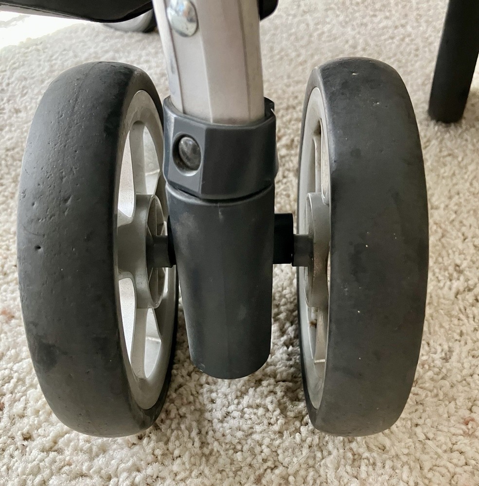 Chicco Keyfit Caddy Stroller - Replacement Front Wheels. - Silver Double Wheels.