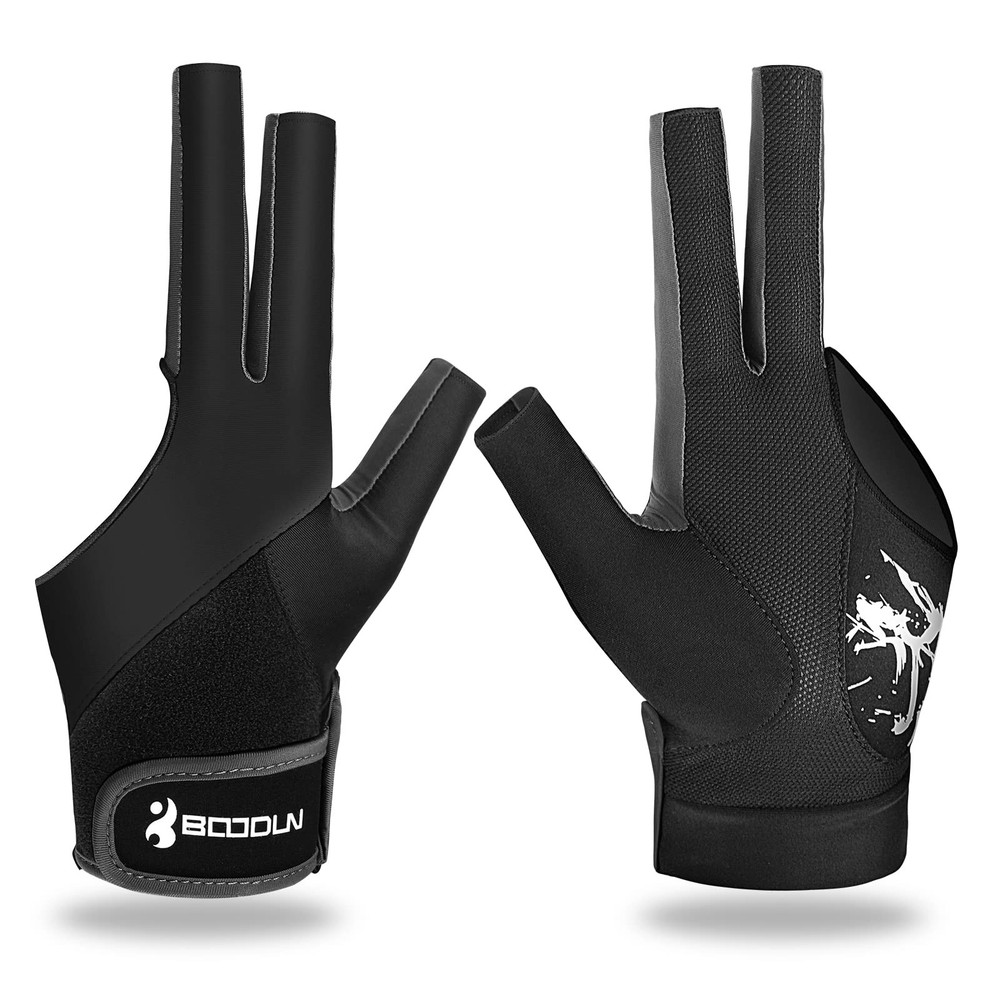 Billiard Pool Gloves for Left Hand 3 Finger, Splicing Process, Snooker Cue Sp