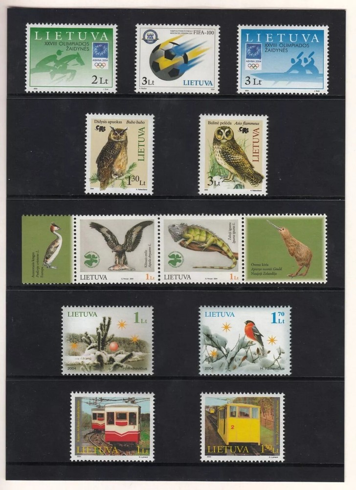 Lithuania Official Stamp Year Set 2004, MNH