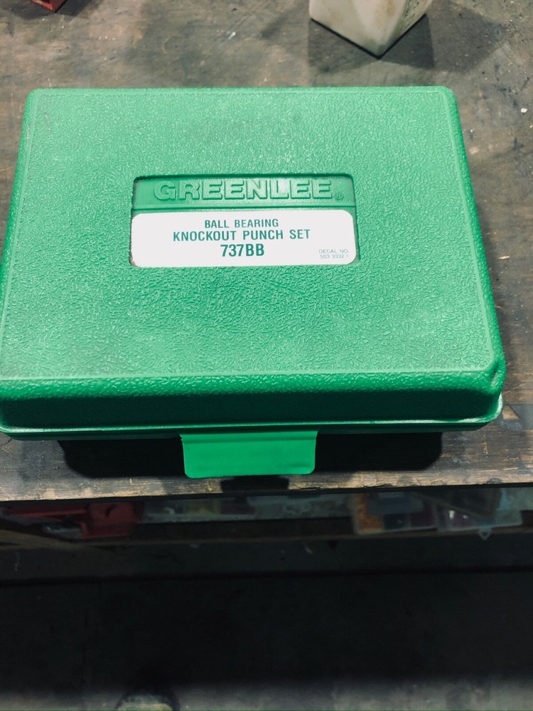 Greenlee 737BB KNOCKOUT PUNCH SET for 1-1/2" & 2" Never used