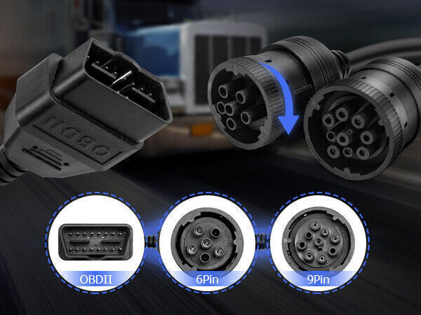 HEAVY DUTY DIESEL TRUCK DIAGNOSTIC SCANNER TOOL CODE READER PETERBILT KENWORTH