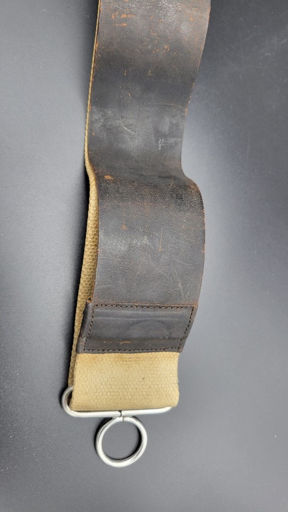 Antique M. E. Reppenhagen Horse Hide Leather & Canvas Razor Sharpener Strop