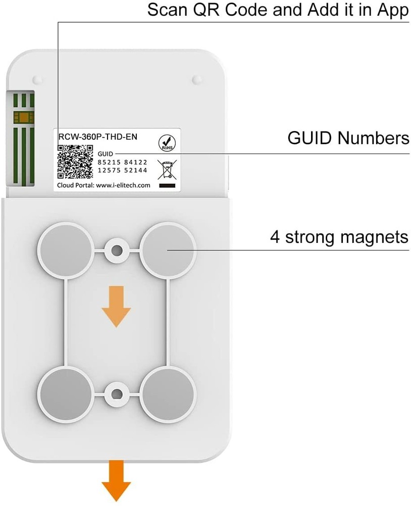 Elitech RCW-360pls 4G Temperature Humidity Data Logger External Sensor USA 🇺🇸