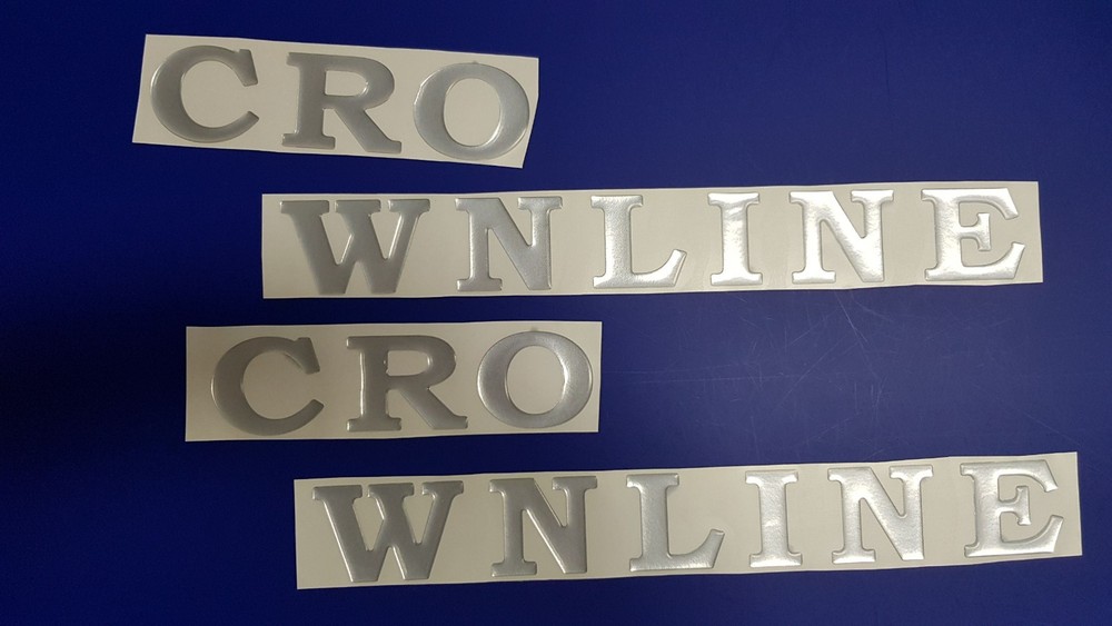 Crownline Boat Emblems 25" chrome  + FREE FAST delivery DHL express - Stickers