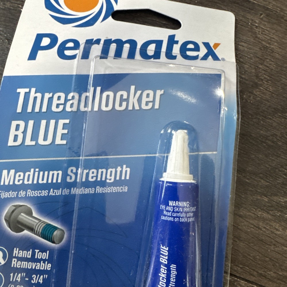 Permatex 24200 Blue Threadlocker Medium Strength Removable 6ml