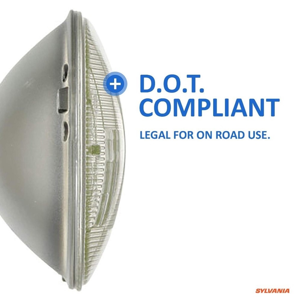 SYLVANIA H6024 SilverStar Sealed Beam – Brighter 7” Round Headlight (1 Bulb)