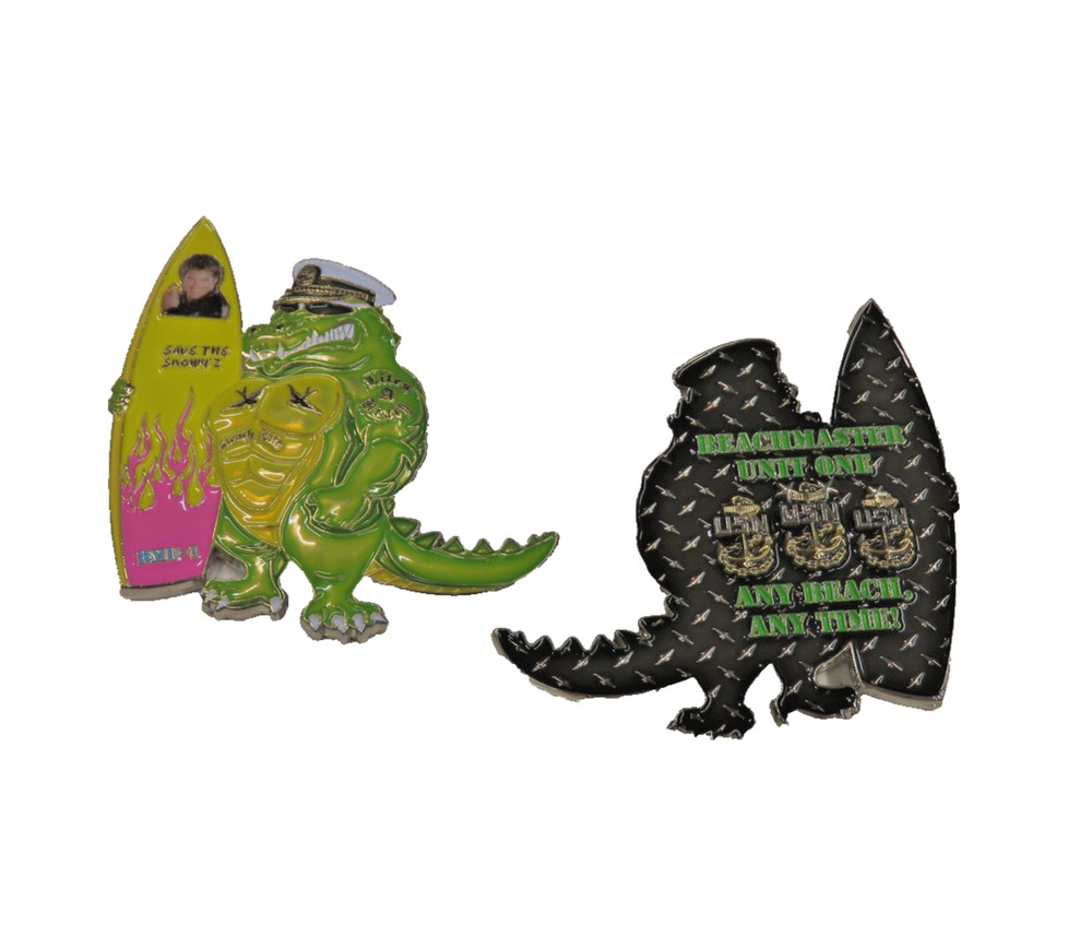 Beachmaster Unit One Any Beach Any Time Challenge Coin