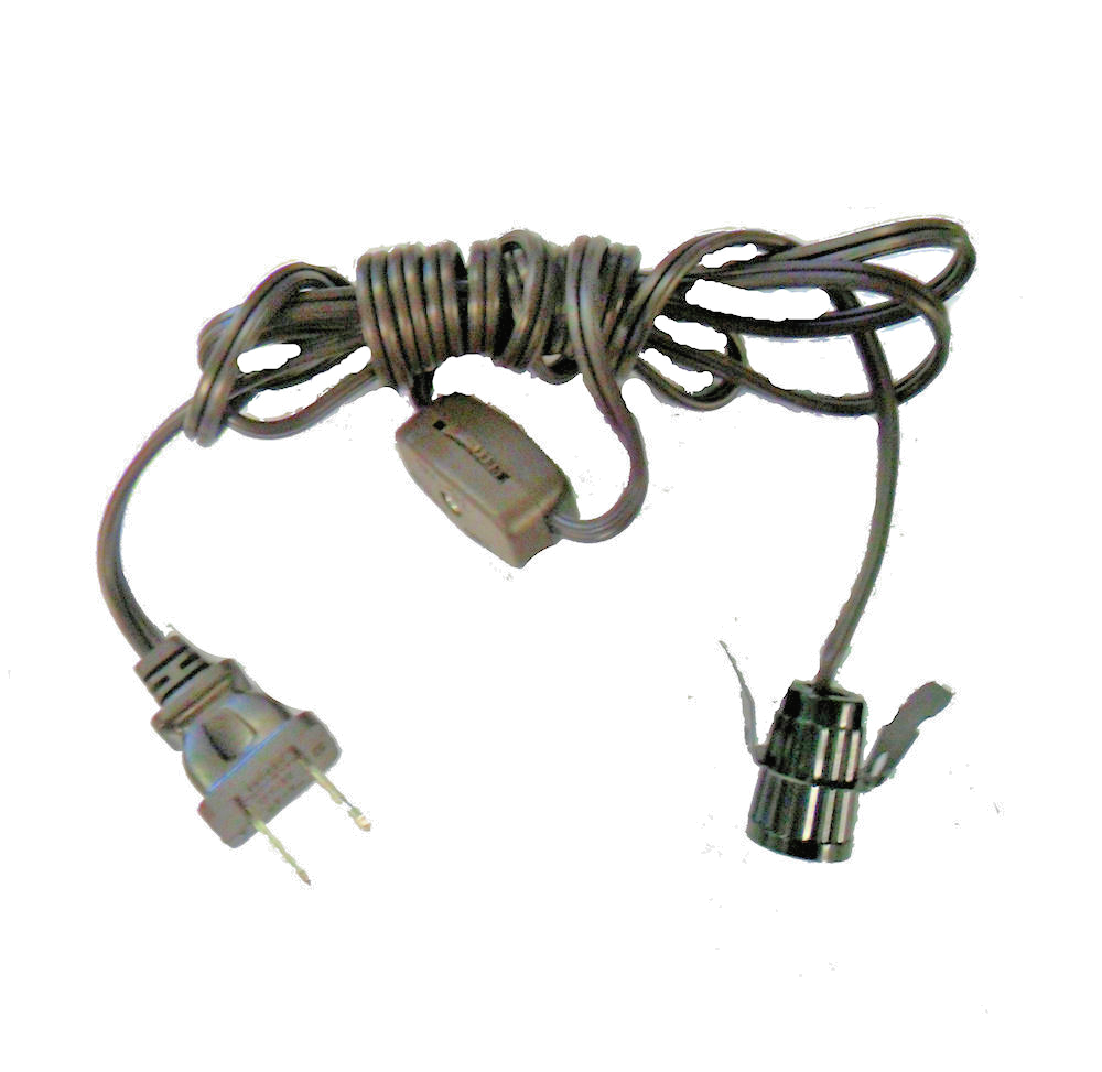 6' BROWN SNAP-IN SOCKETS W/ LINE SWITCH AND PLUG TR-4840