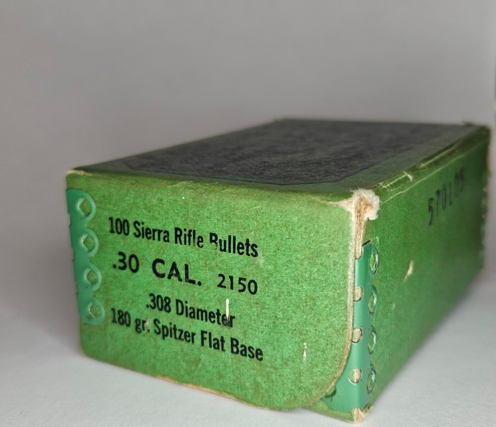 SIERRA BULLETS Ammo BOX EMPTY vintage C2