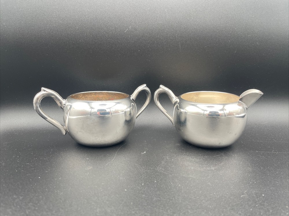 Silver plate FB Rogers Cream And Sugar Set.