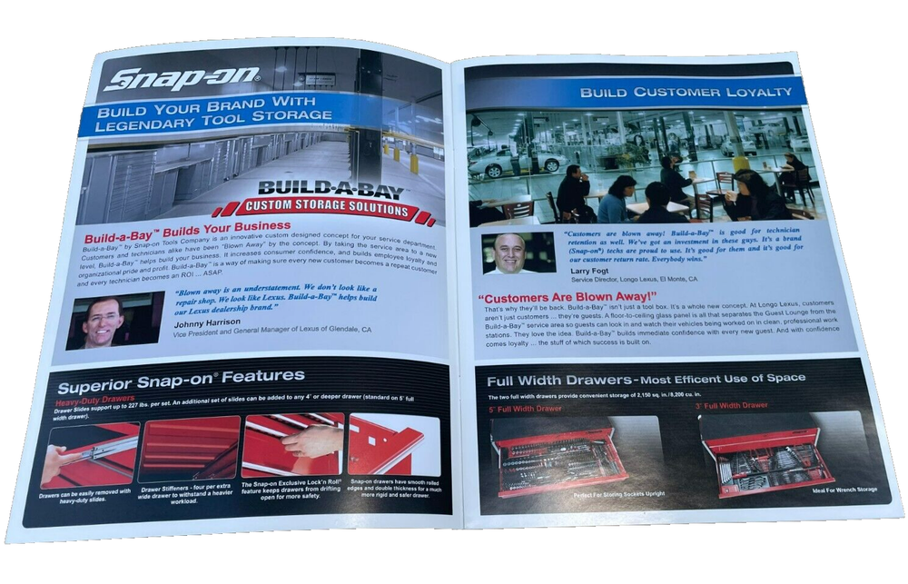 Snap-On Build-A-Bay, Custom Storage Solutions, Catalog