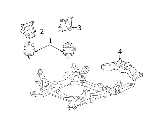 Genuine GM Driver Side Engine Mount Bracket 15936699