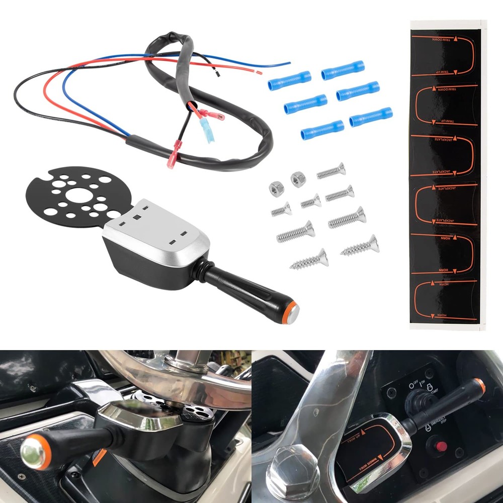 PT1000-1P Pro Bezel Control Switch Blinker Trim/Jack Plate For Seastar Hydraulic
