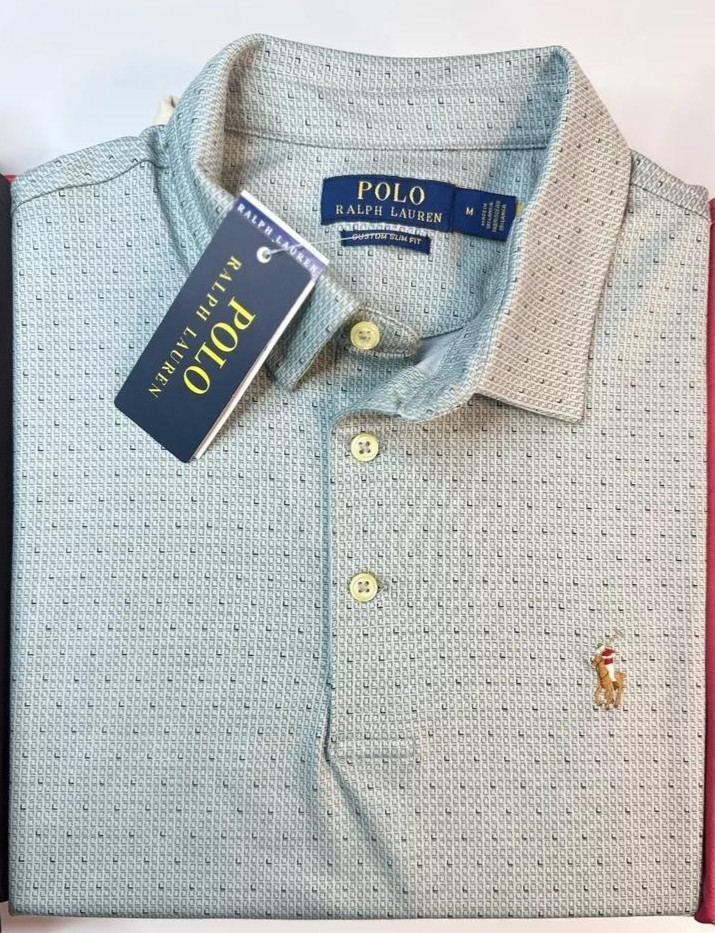 Polo Ralph Lauren Men Custom Slim Fit Pima Cotton Short Sleeve Free Shipping