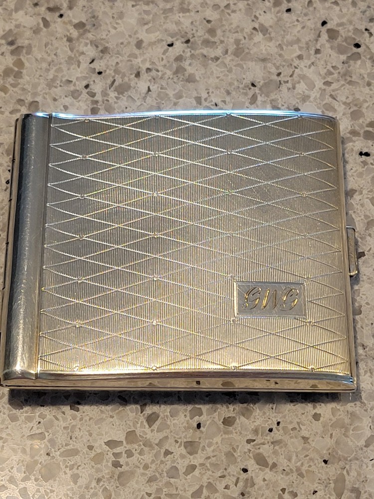 Vintage ALPACCA Silver Cigarette Case