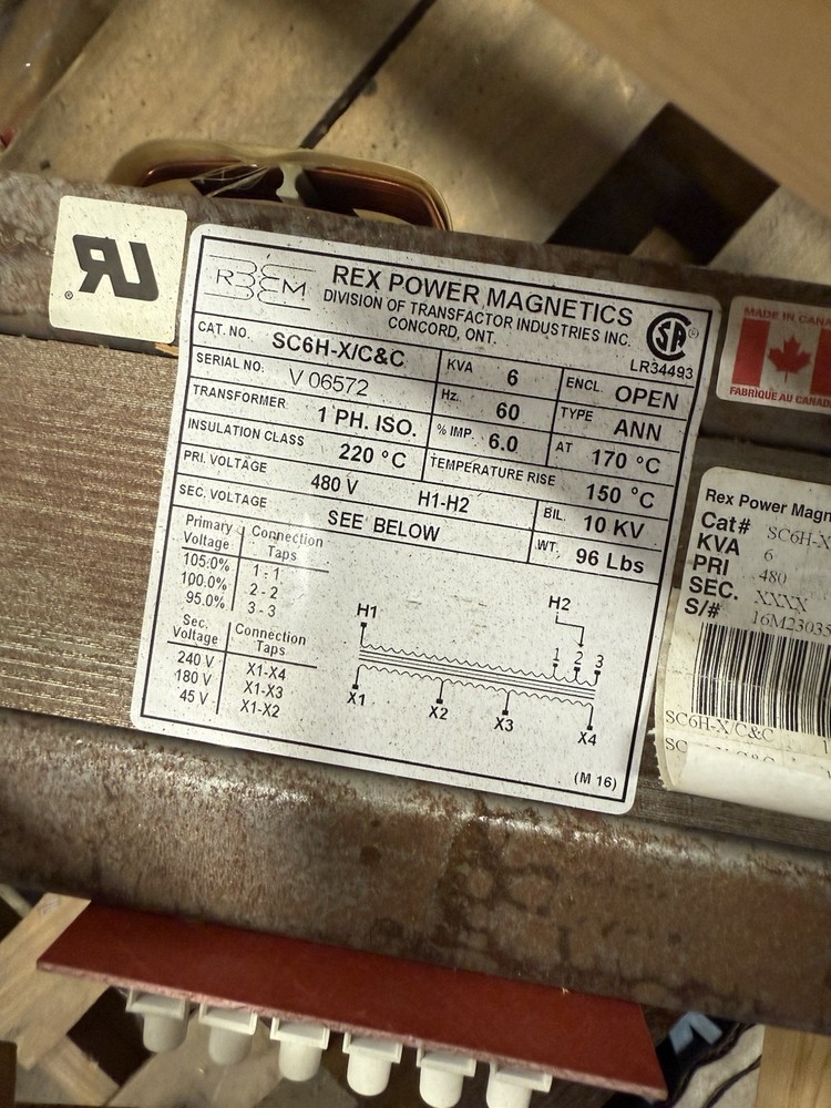 Rex Power Transformer 480v
