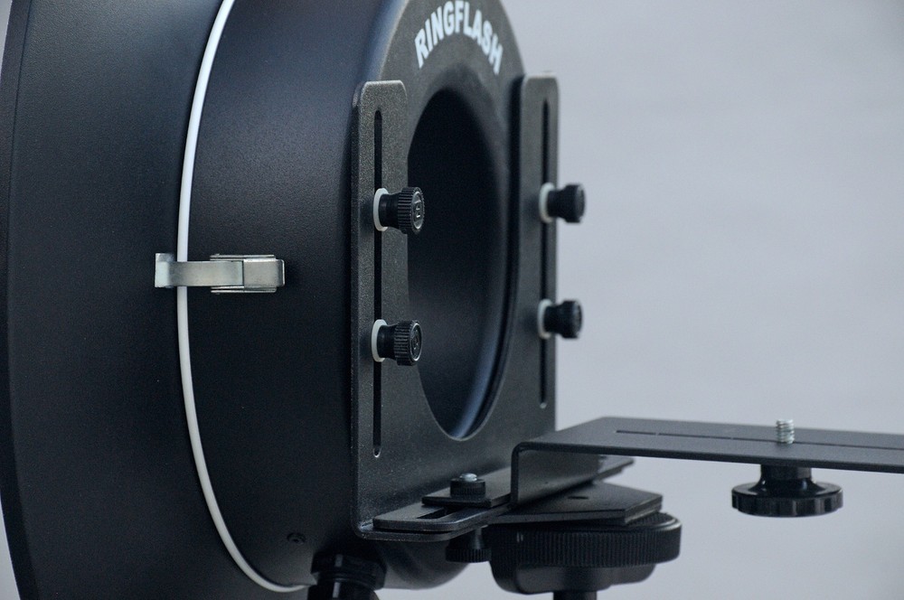 Bowens Ring Flash, 15" Diffuser, Camera Bracket, for Speedotron Black Line