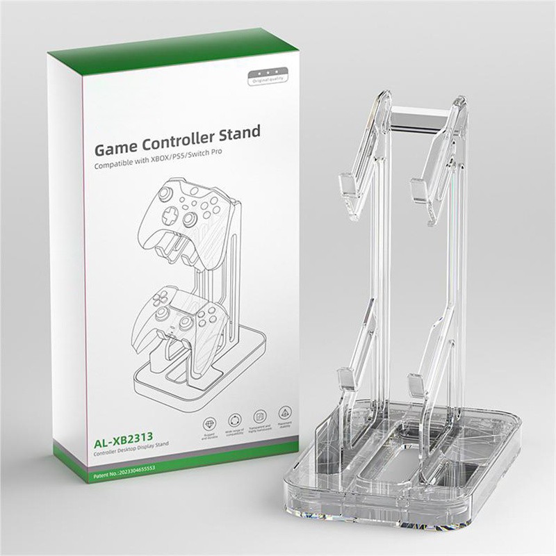 Universal Acrylic Game Controller Stand - Retro Xbox Switch PS5 Display Holder