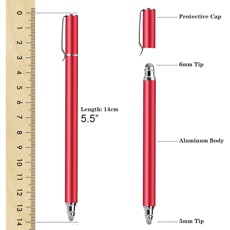 For Galaxy Tab S7/S9/S10/FE/Plus - Red Stylus Touch Screen Pen
