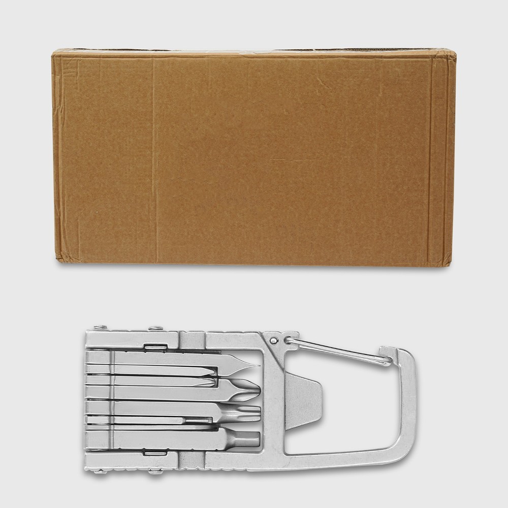 12in1 Mini Bottle Opener cutter Keychain Multitool for Camping Daily Use