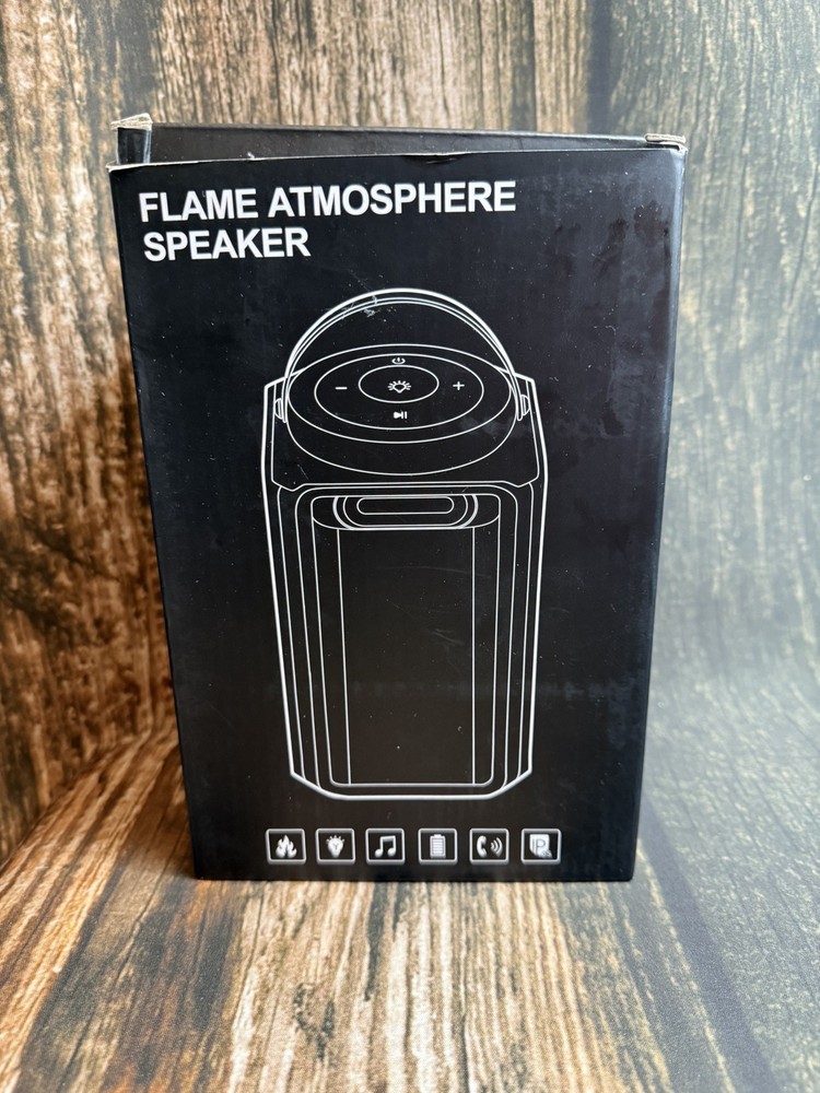 LED flame atmosphere speaker