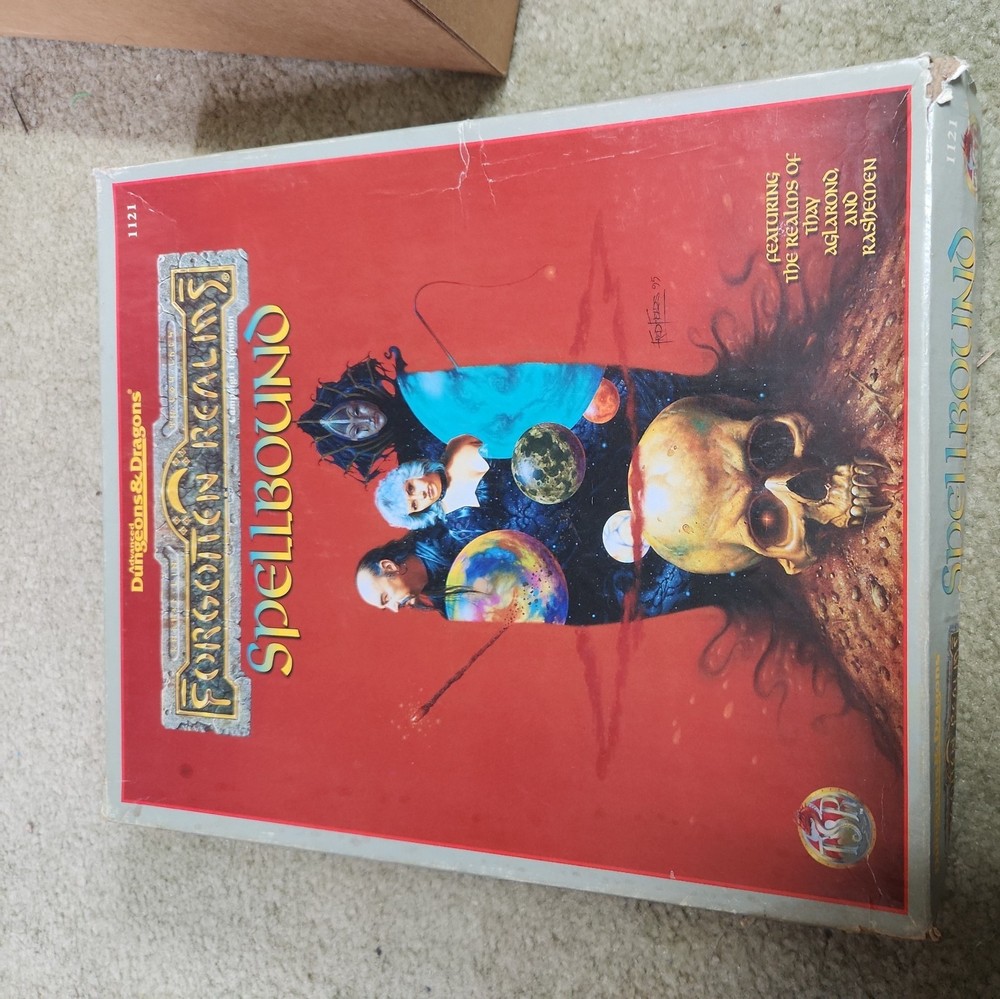 AD&D Forgotten Realms Spellbound Box Set Incomplete