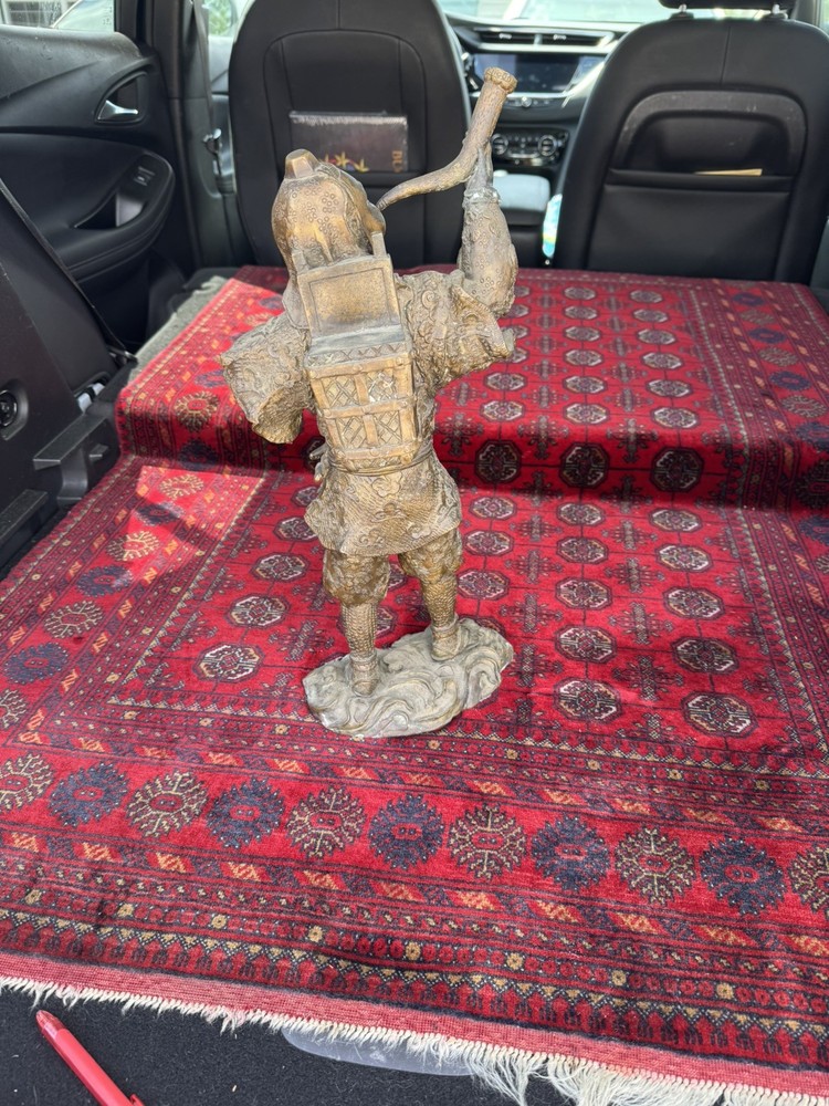 Japanese Samurai Bronze Table Statue (pre WW2) REVISED