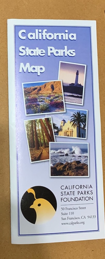 Flawless 2003 California State Parks Map-Beaches, Monuments, Campgrounds,Trails