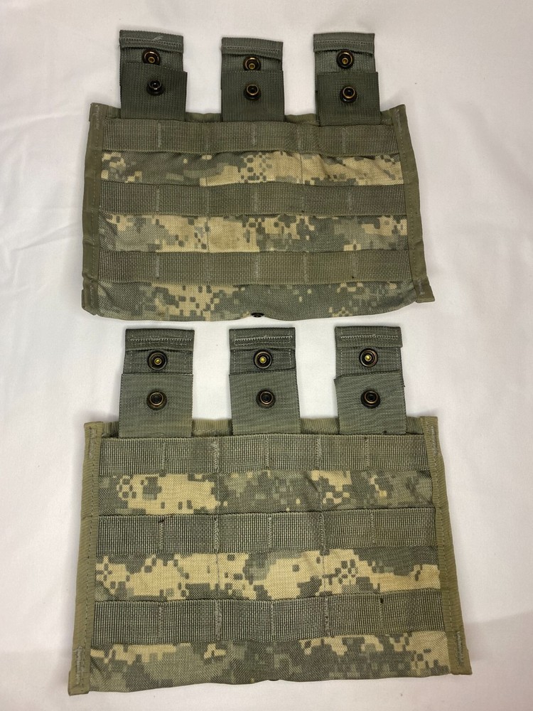 Two- Triple Mag Pouches - UCP- US Issued-Good Cond.