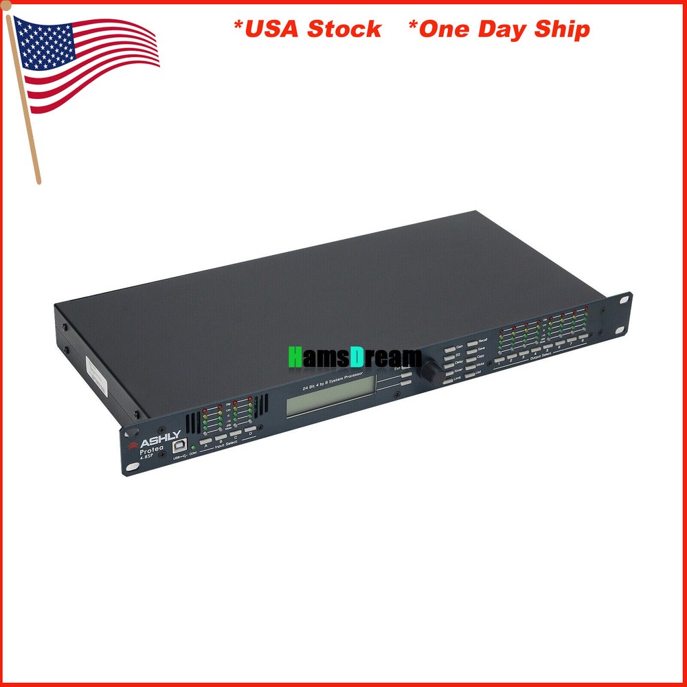 4.8SP 110V Digital DSP Audio Processor Original Software 4 Input 8 Output #USA
