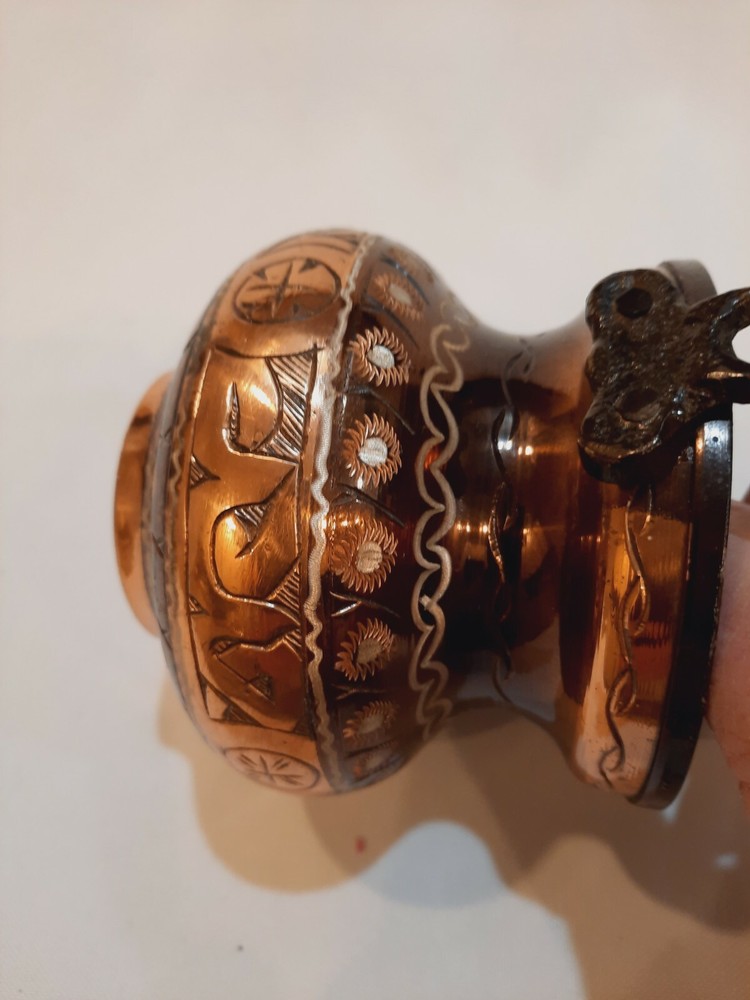 Metal Work Kettle With Handle Middle Eastern Style