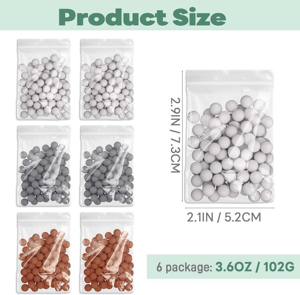 Multipurpose 6 Packs Shower Head Filter Beads - Elegant Water Softening Solution
