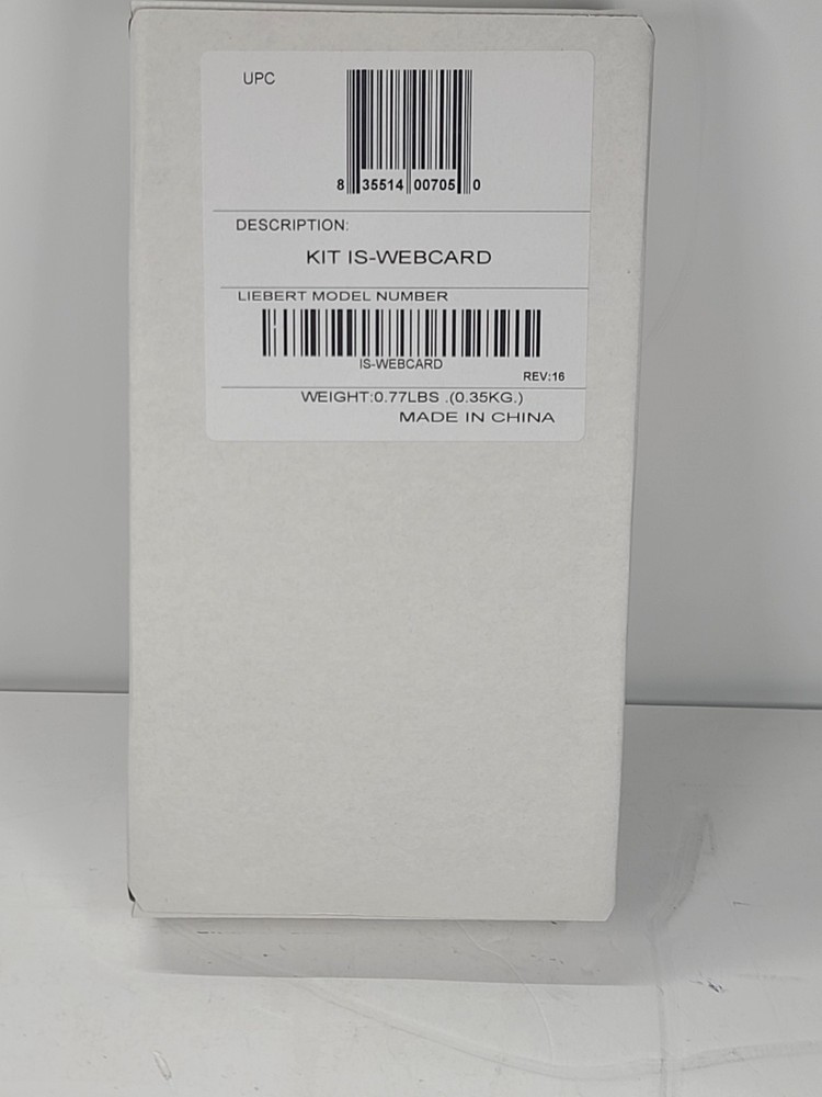 Emerson Liebert IS-WEBCARD FACTORY SEALED
