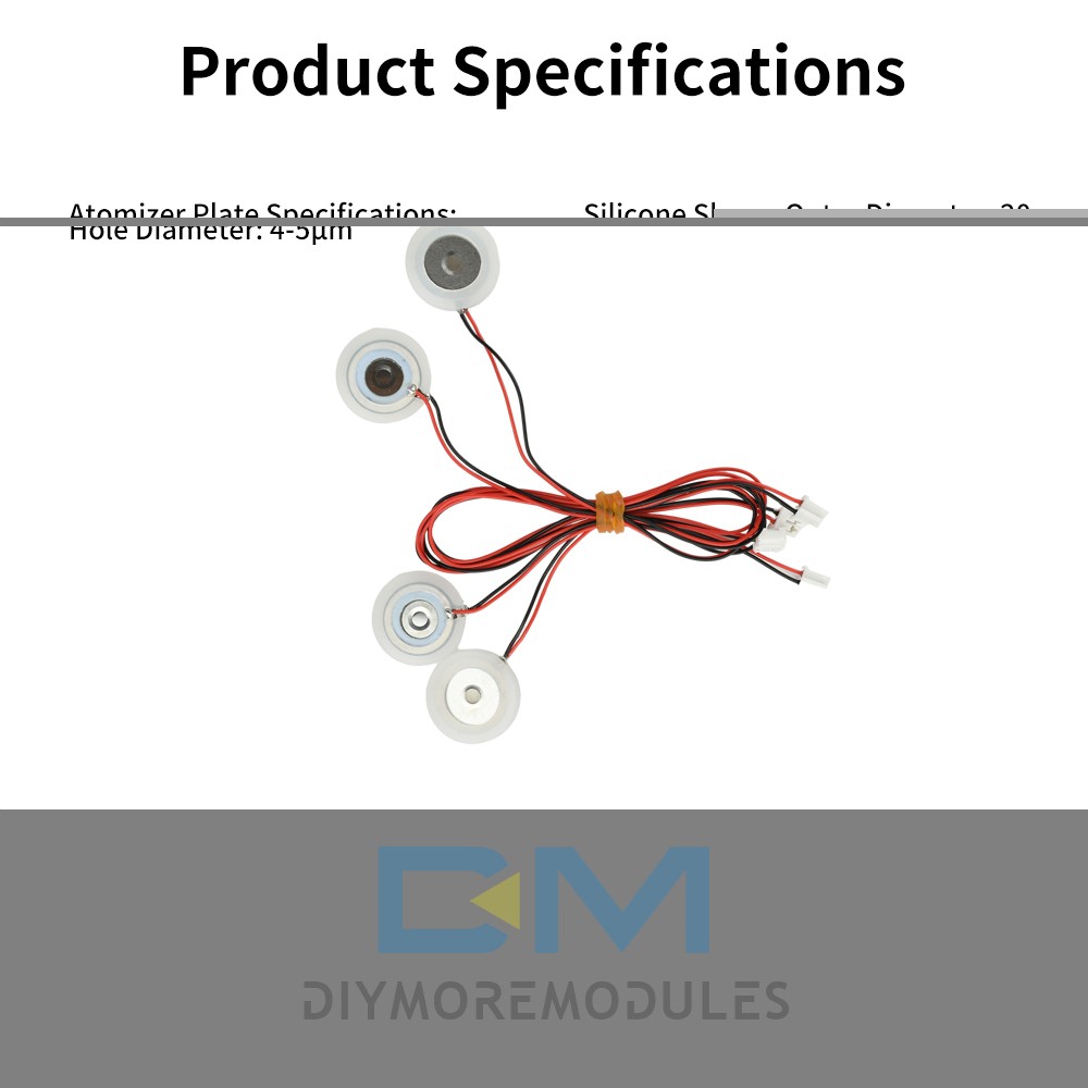 DC6-24V 4-Nozzle Spray Humidifier Atomization Module DIY Ultrasonic Atomizer Kit