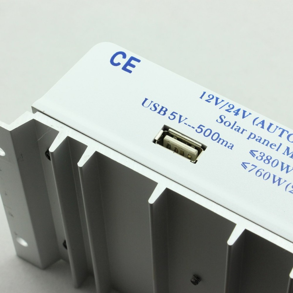 MPPT Solar Panel Regulator LCD 10A-80A 12V/24V Charge Controller 3 Timer