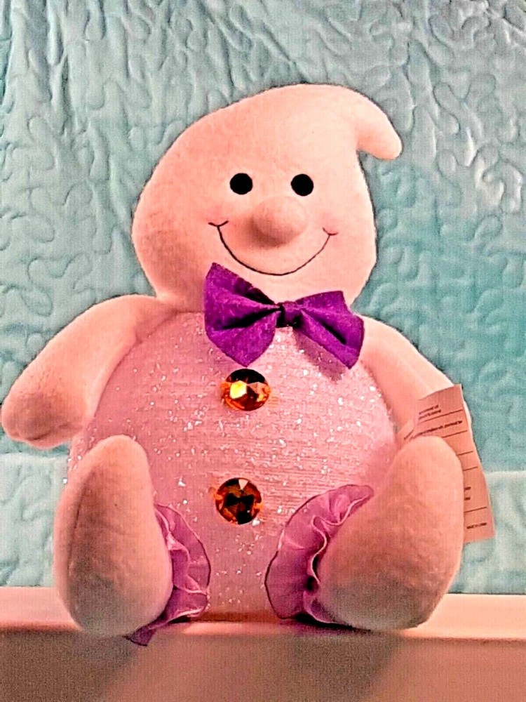 Halloween Battery Operated Light Up GHOST Constantly Changes Colors 7" Tall