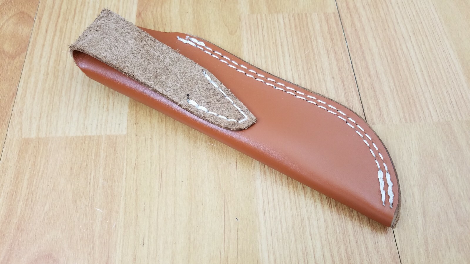 Genuine Brown Leather Belt Sheath For Mora Companion Fixed Blade Knife 1171