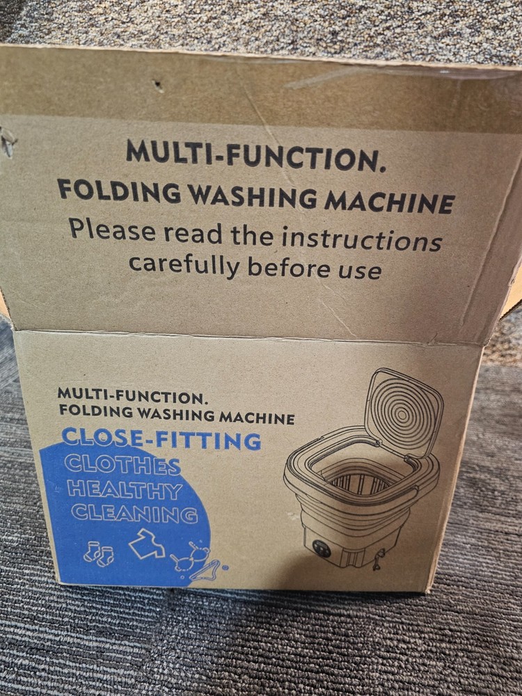 QTY 2 MULTI-FUNCTION FOLDING WASHING MACHINE CLOSE-FITTING MLSC-01 PURPLE 8L